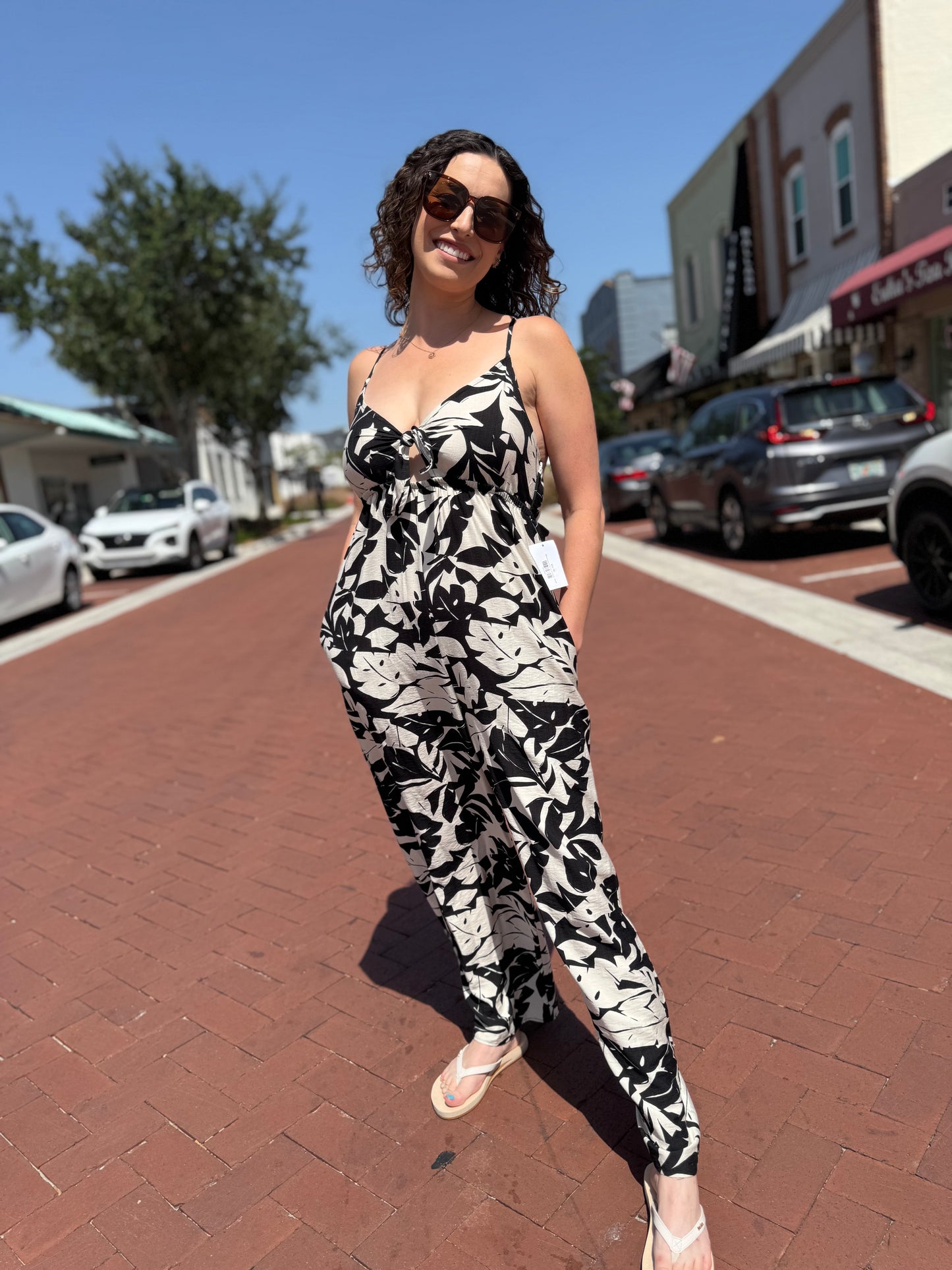 Midsummer Front Tie Jumpsuit