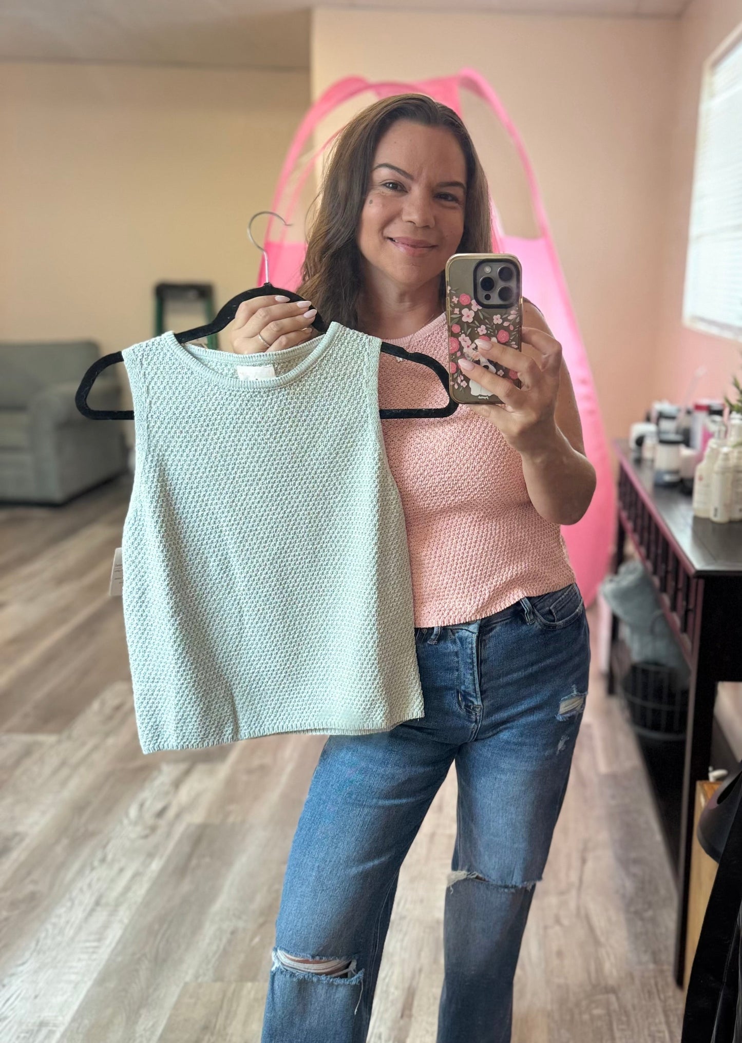 A Little Glimmer Crochet Tank