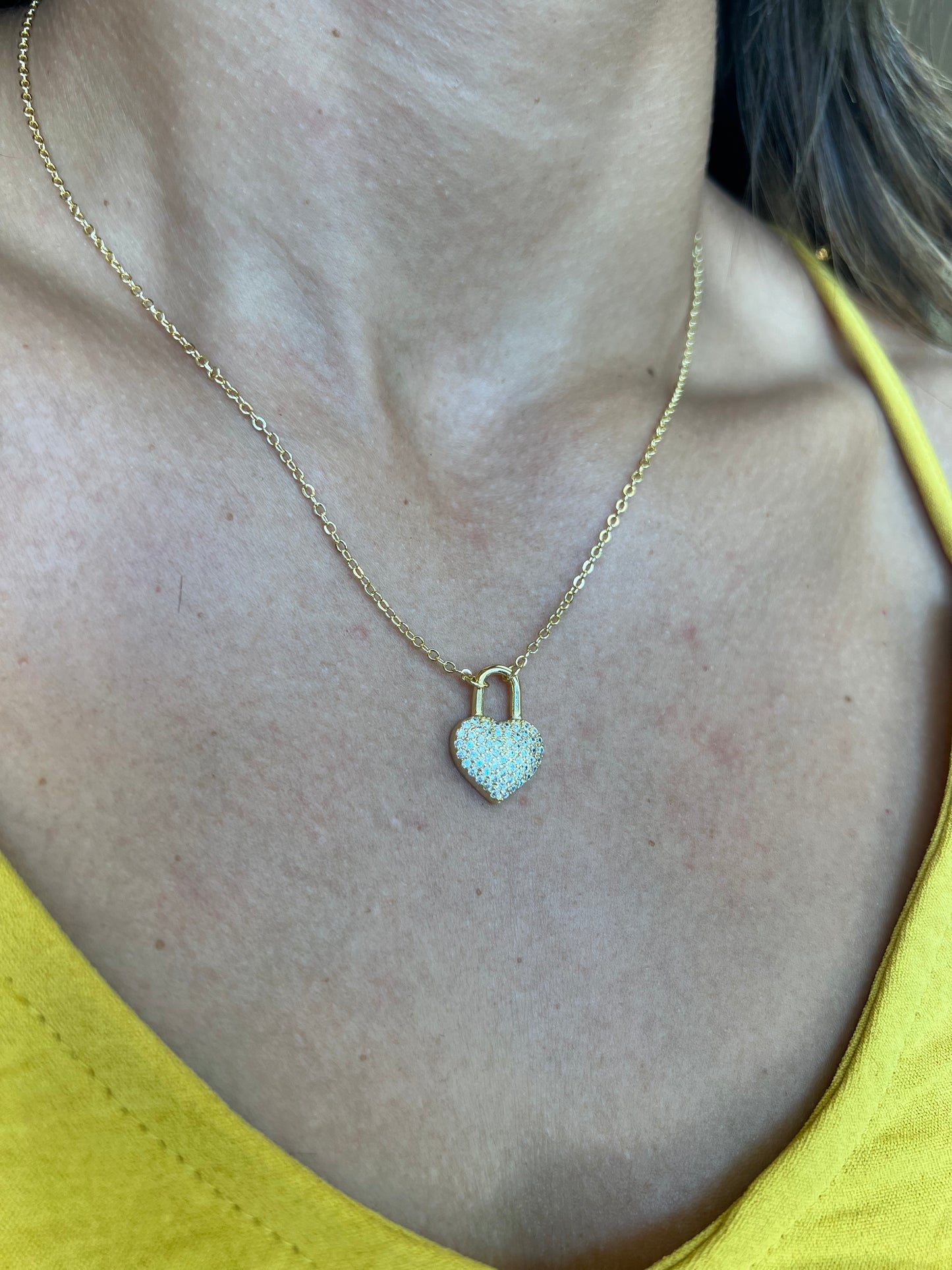 B.B. Lila Say That You Love Me Heart Necklace