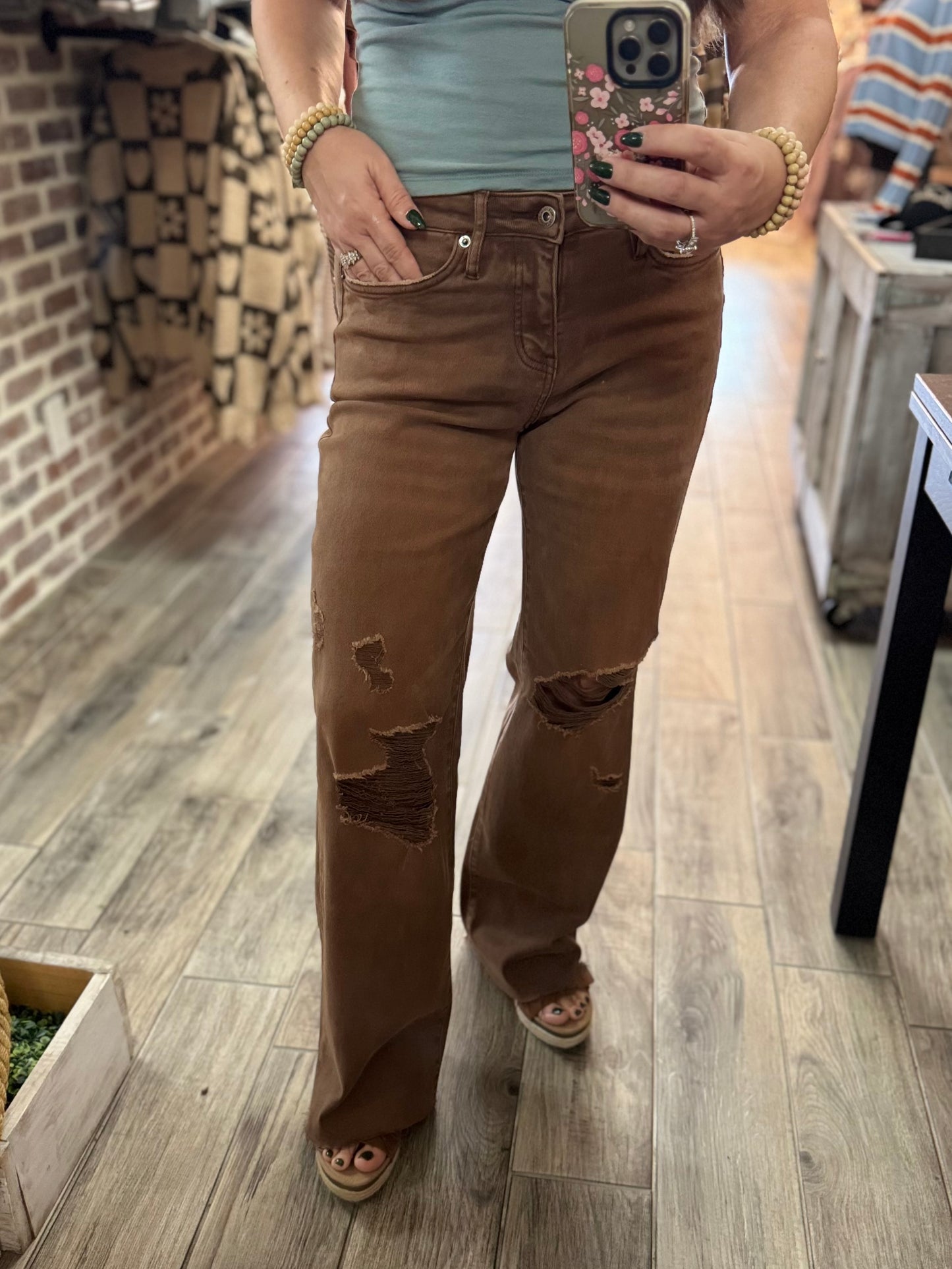 The Cocoa Wide Leg Jeans