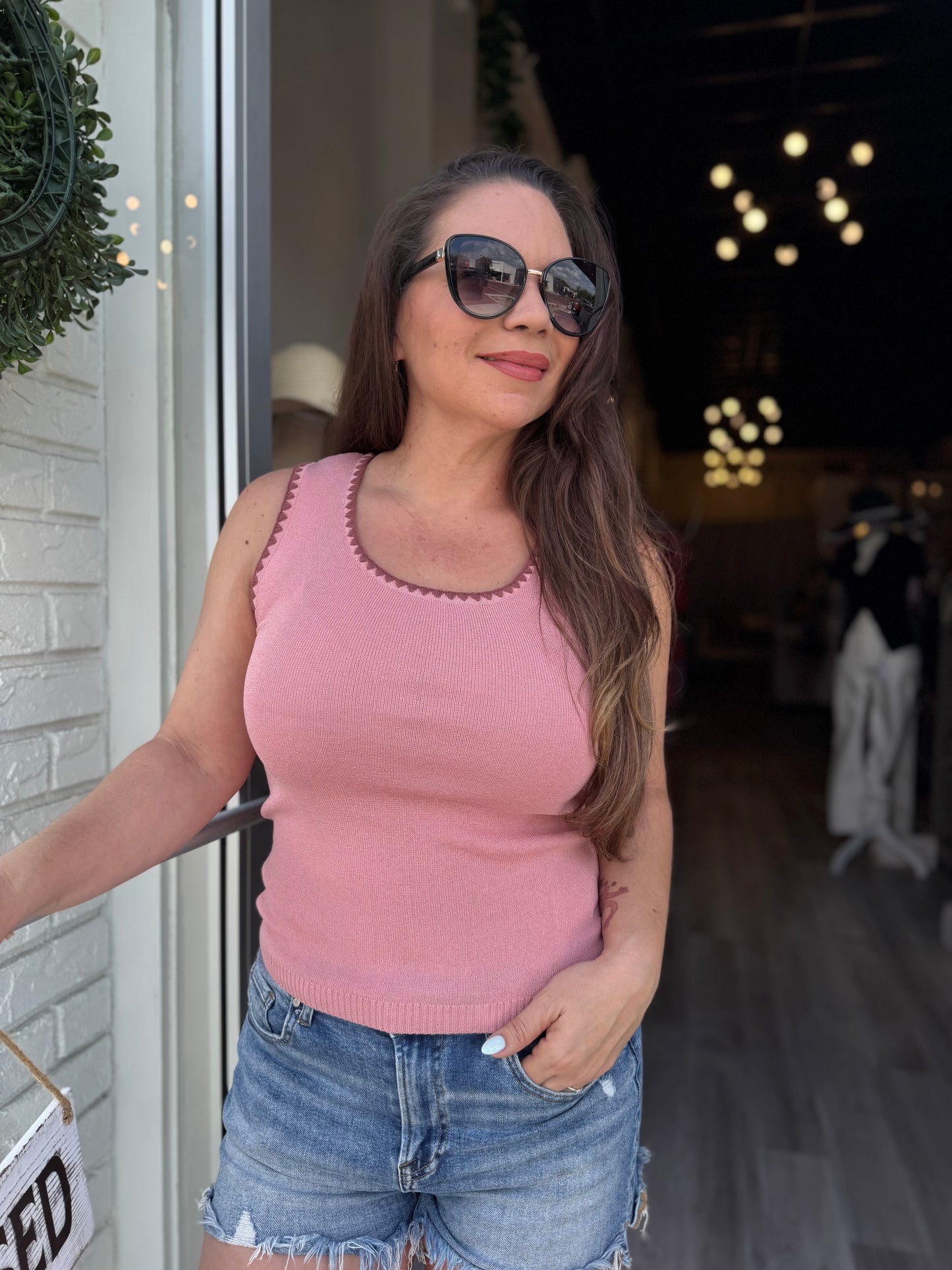 Totally Blushing Knit Top
