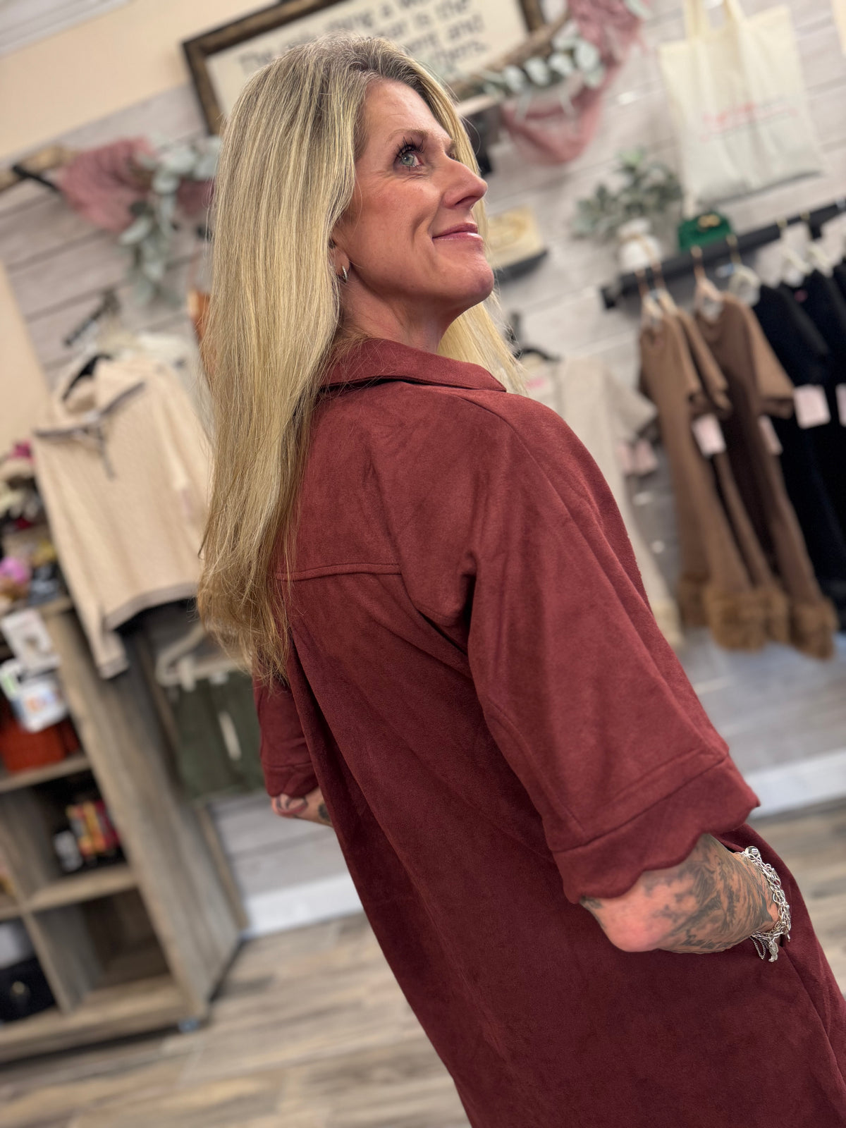 Buttoned Up Babe Dress