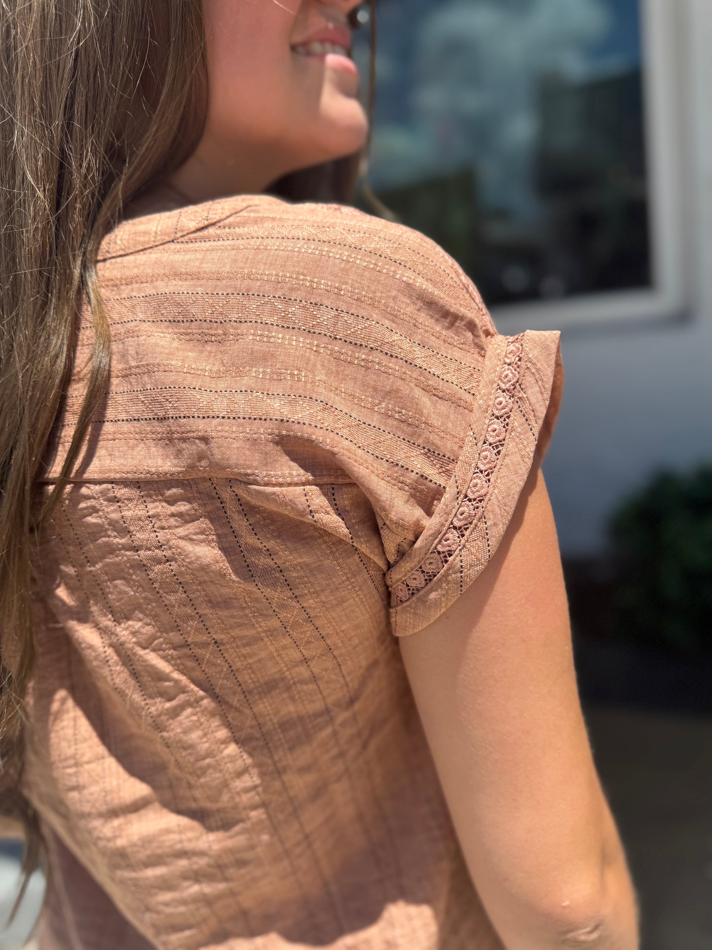 Golden Hour Lace Detail Top