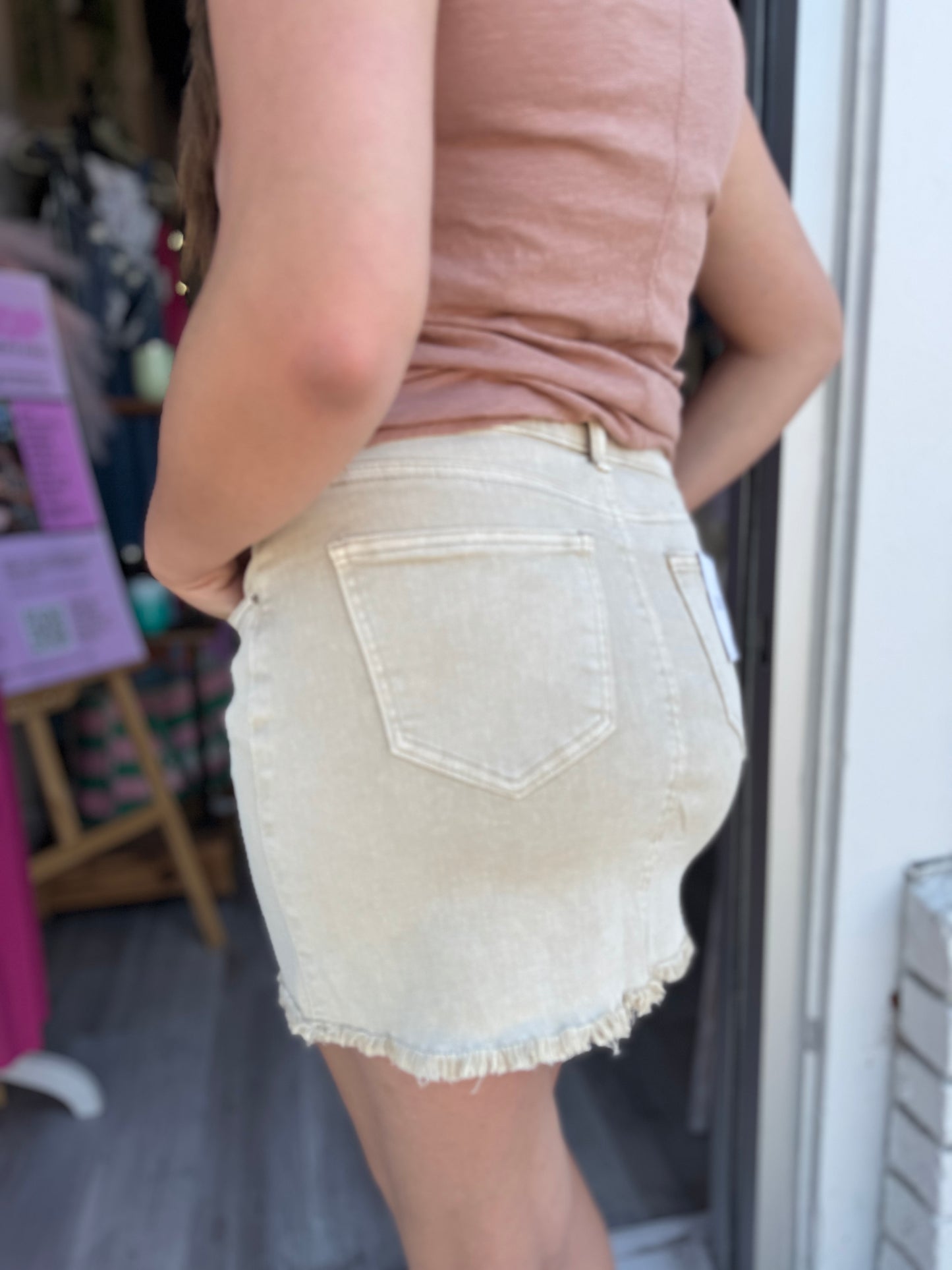 Lakeside Rebel Skirt - Beige