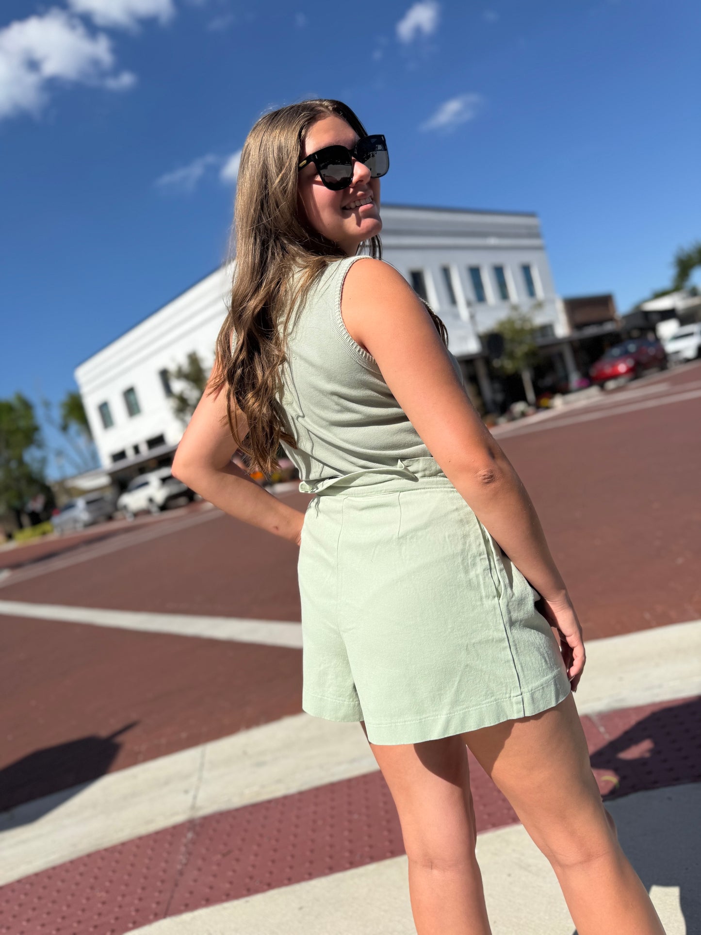 The Belinda Shorts - Sage