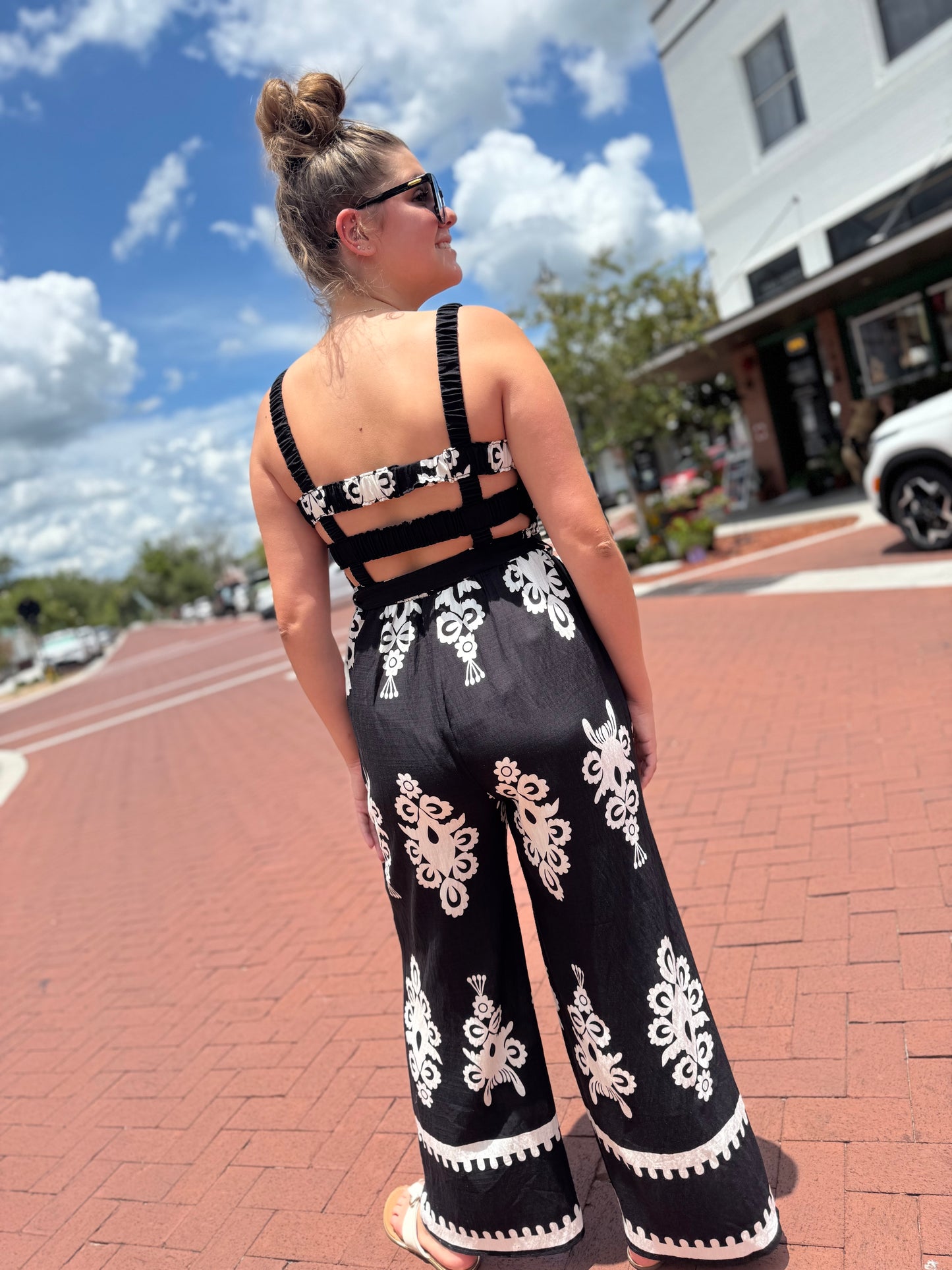 The Boho Bliss Jumpsuit - Black