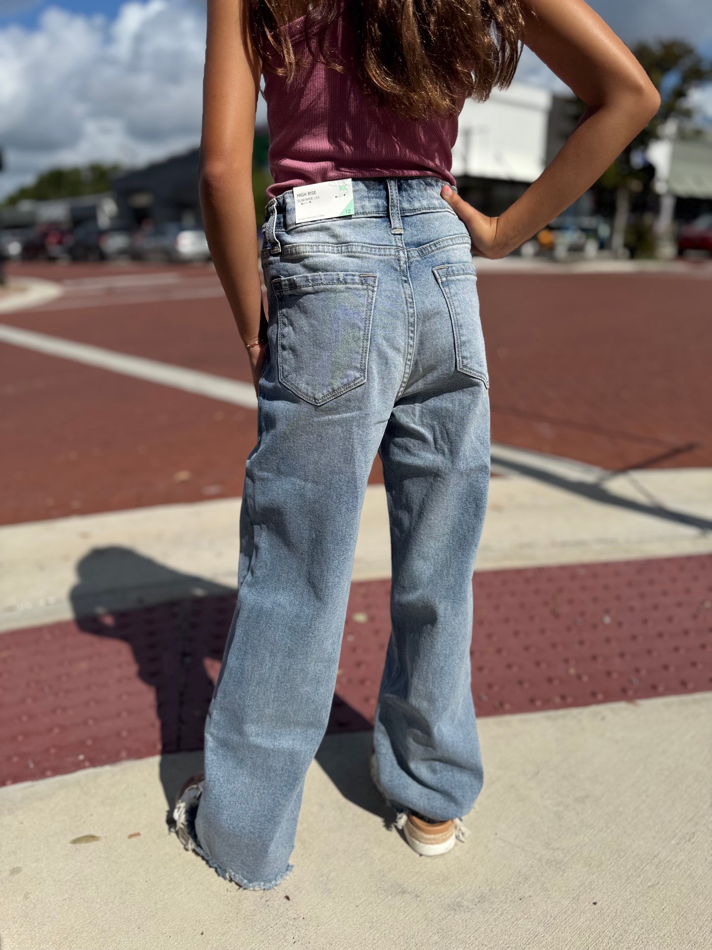 The Aliyah Wide Leg Jeans - YOUTH