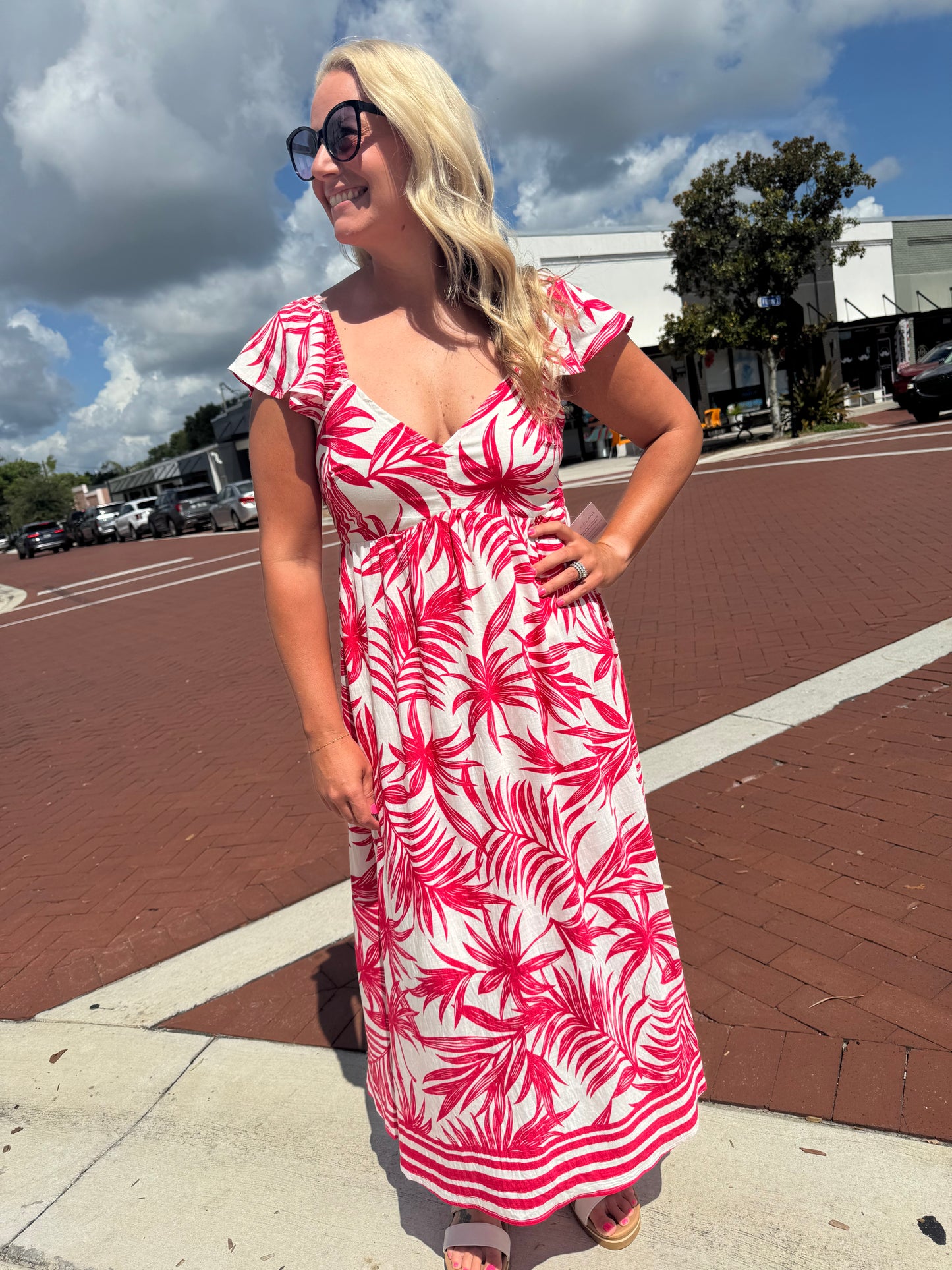Sunset Samba Dress - Red