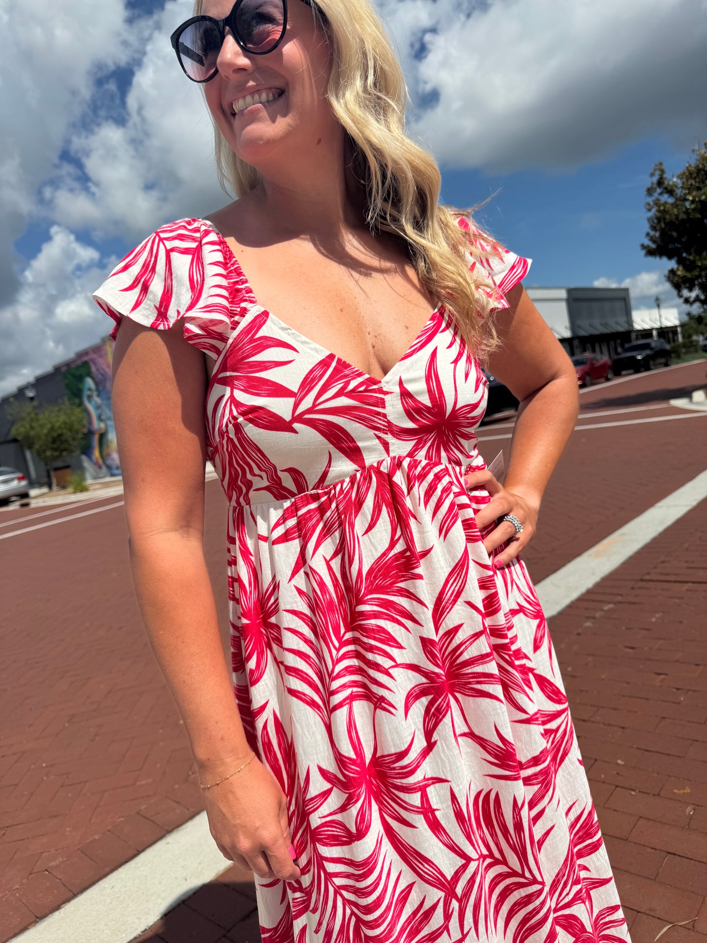 Sunset Samba Dress - Red