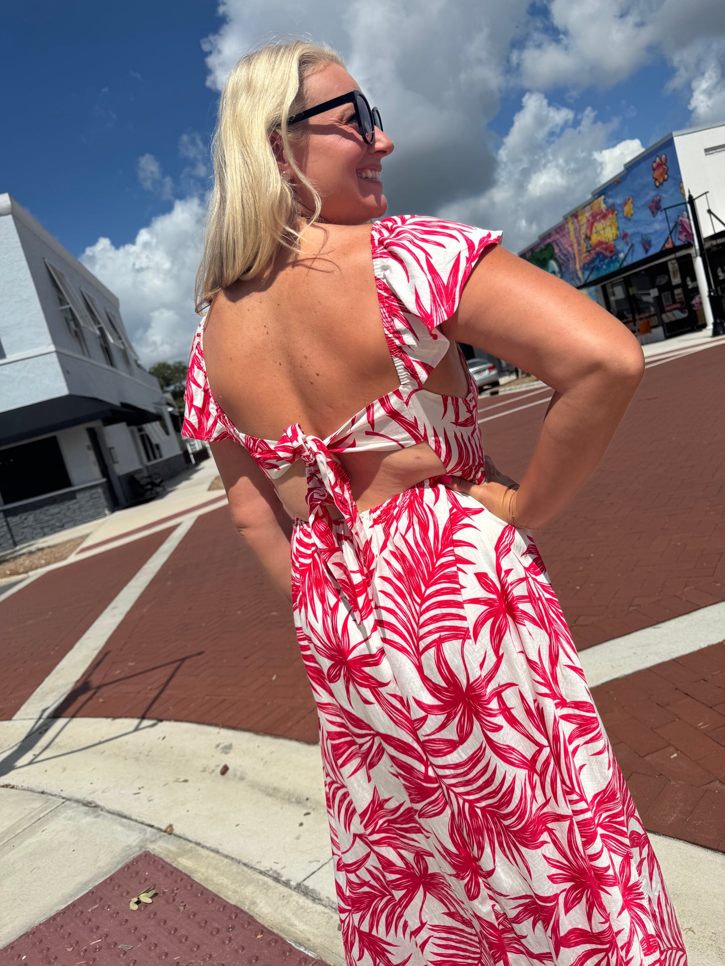 Sunset Samba Dress - Red