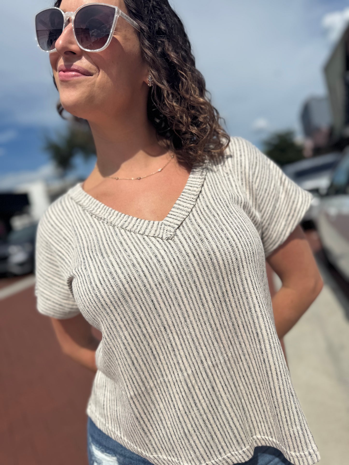 Drift V Knit Top