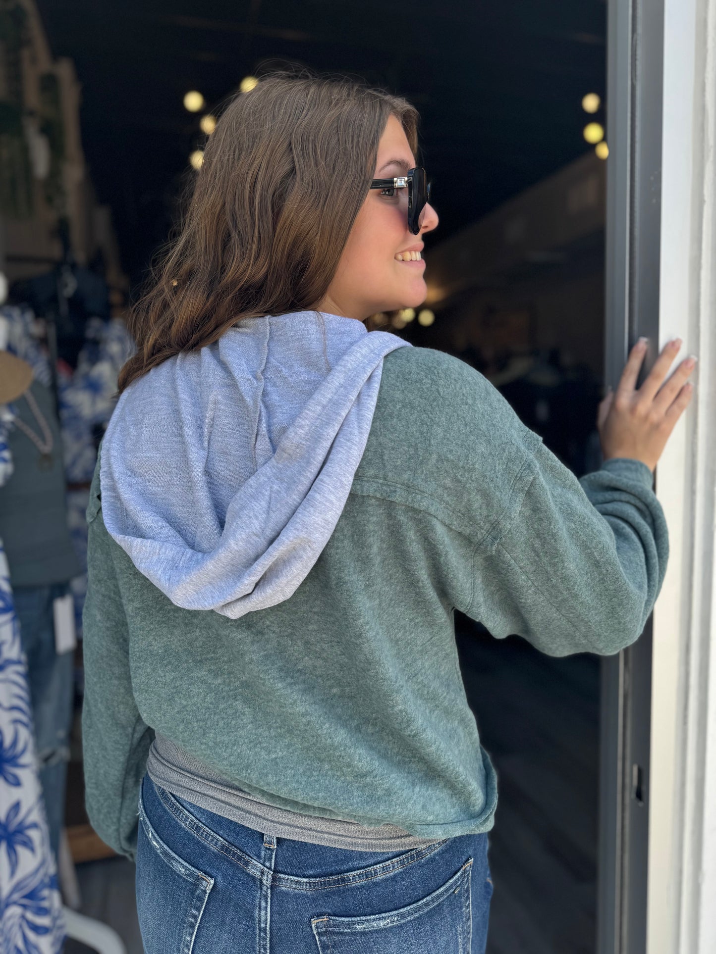 Button Up & Bounce Hoodie - 3 COLORS