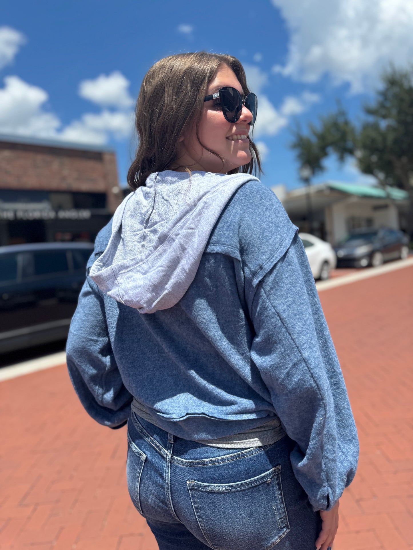 Button Up & Bounce Hoodie - 3 COLORS