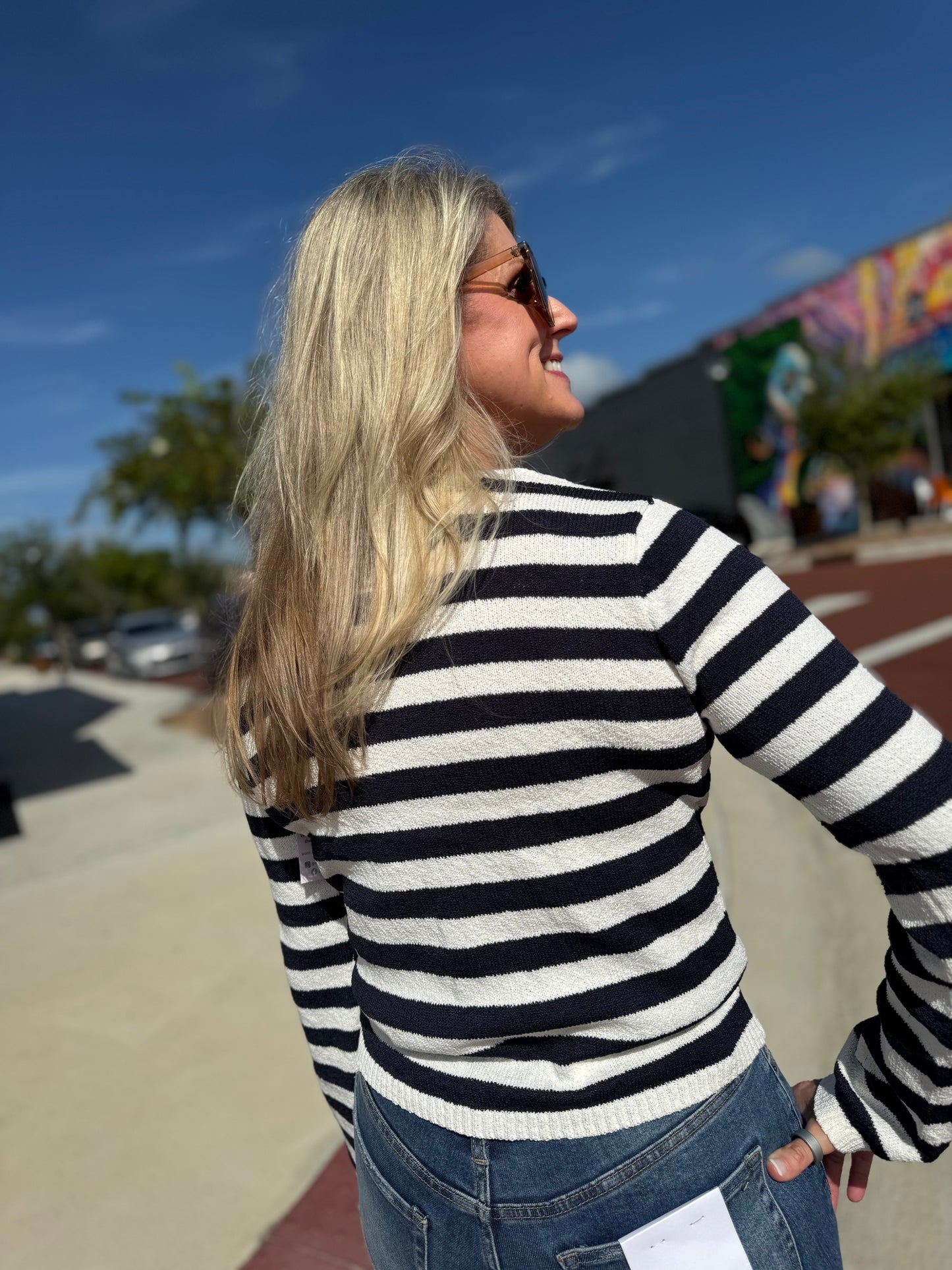 The Striped & Sassy Cardigan