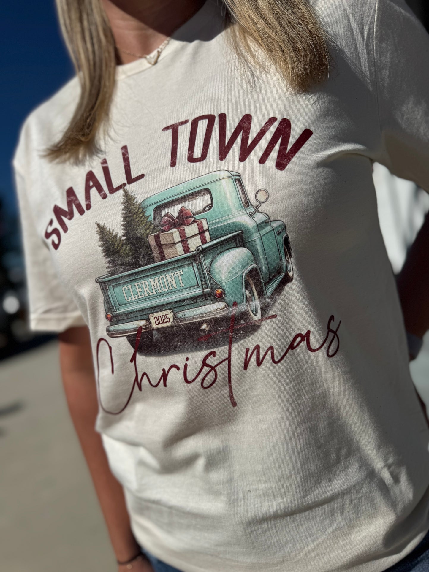 Small Town Clermont Christmas Tee (DB 2025)