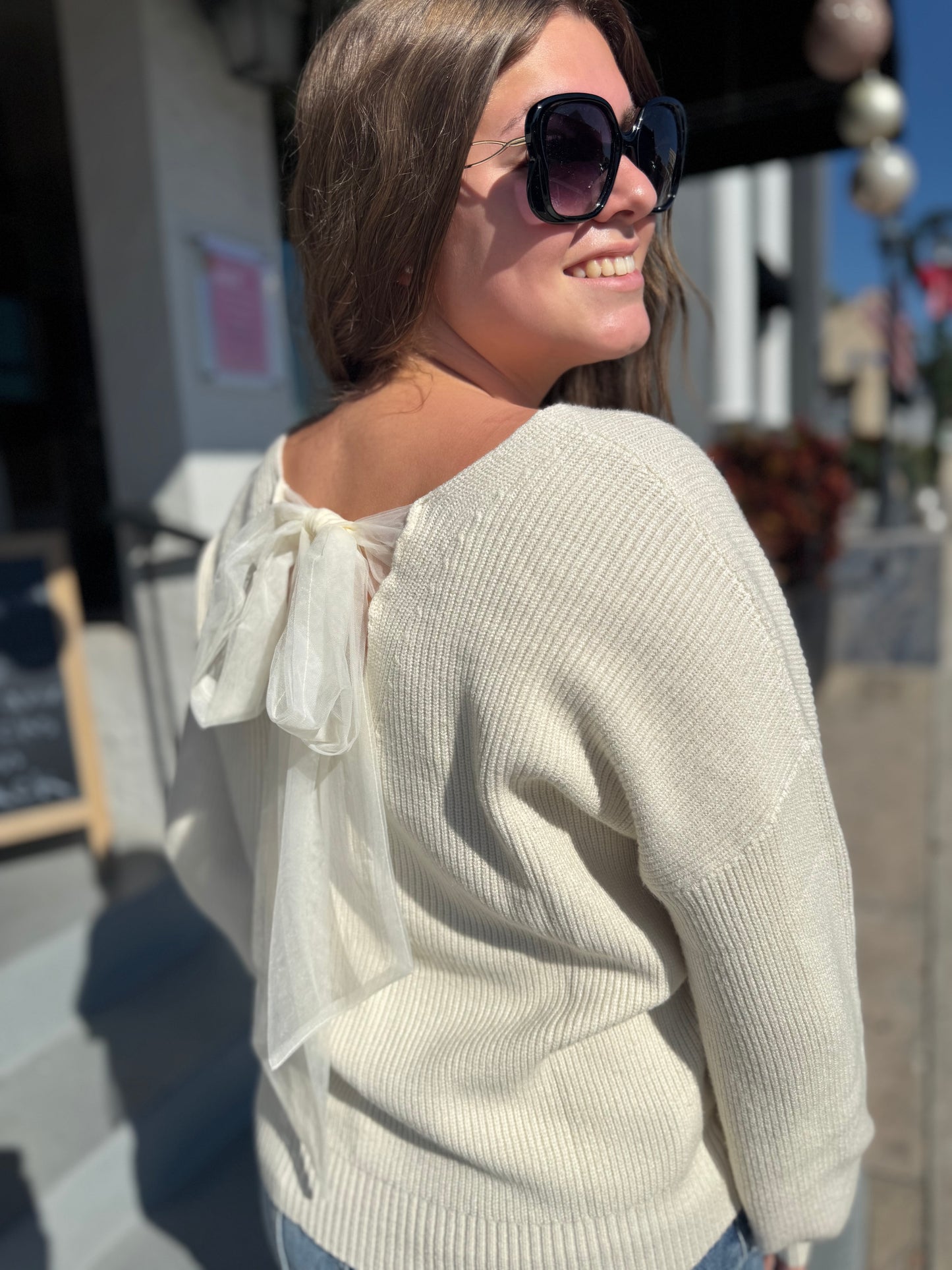 Snow Kissed Bow Sweater