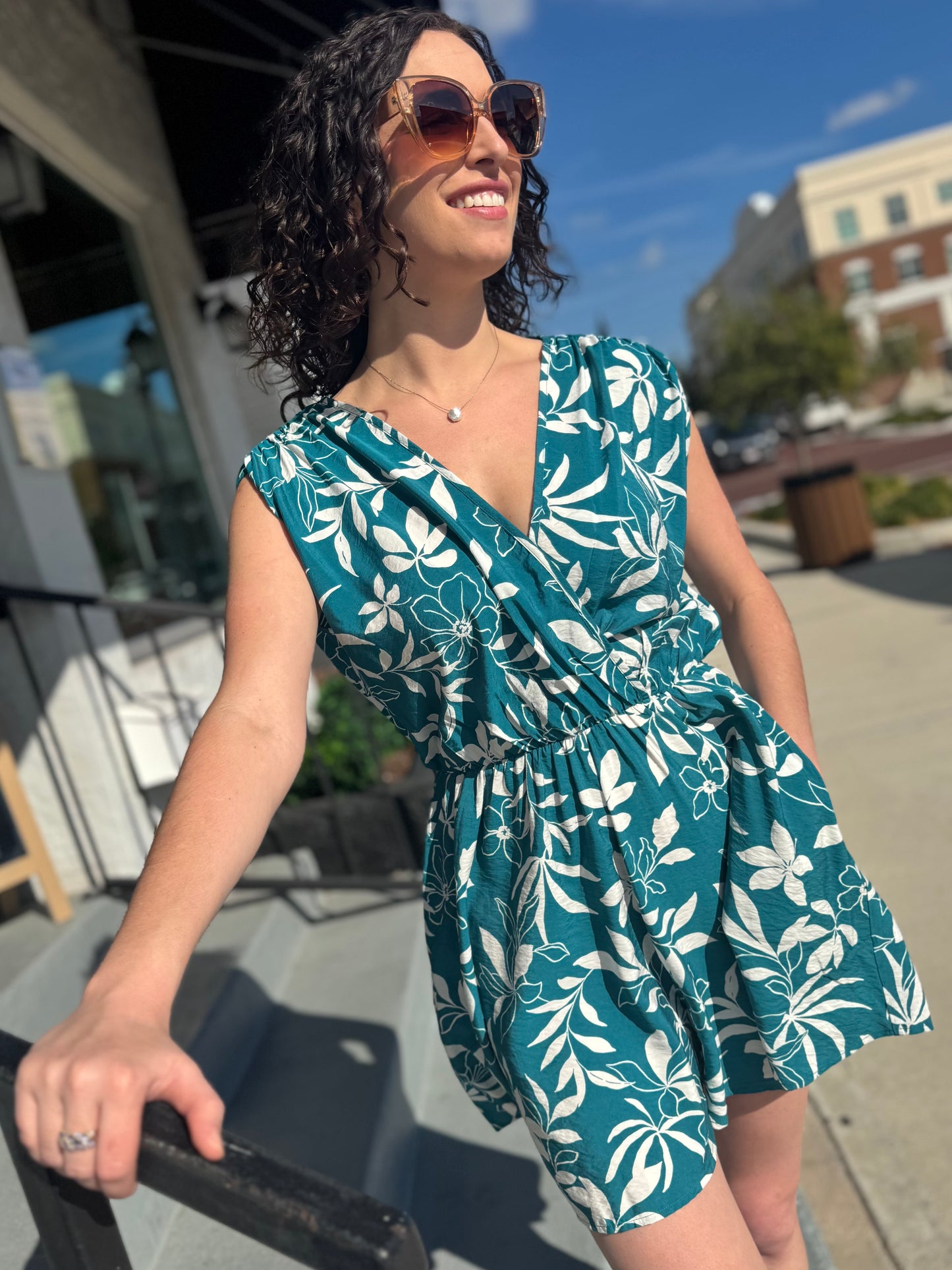 Coastal Crush Floral Romper