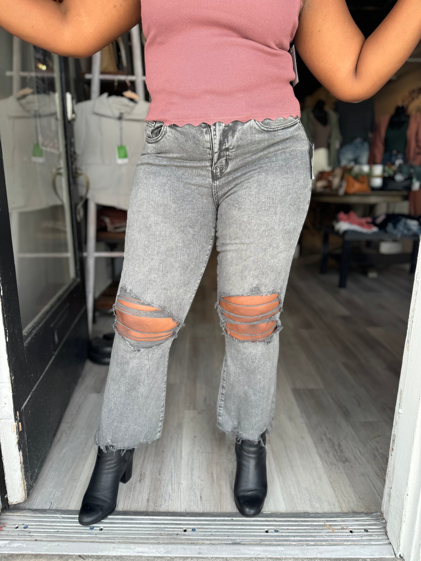 The Henny Kick Flare Jeans