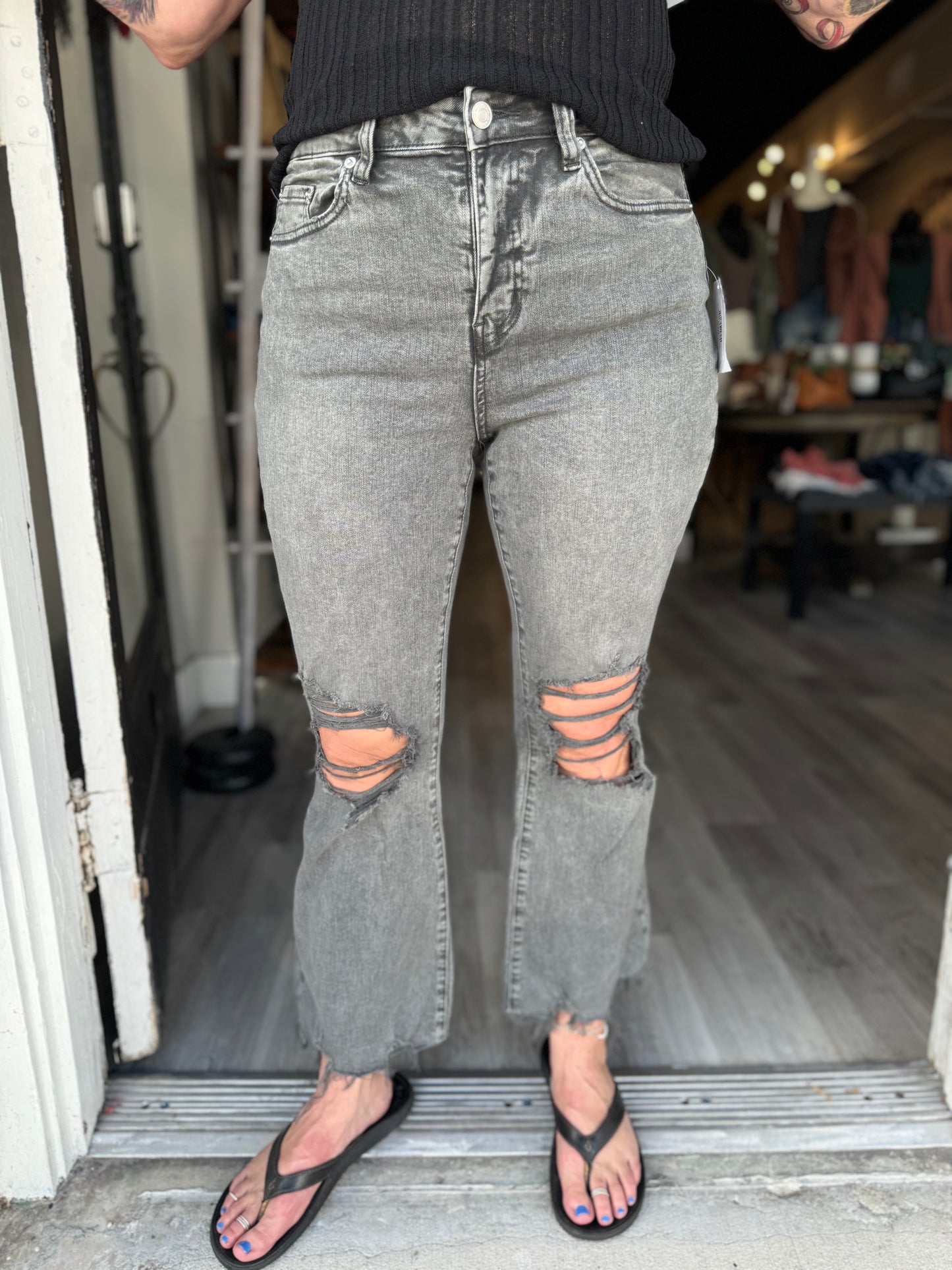 The Henny Kick Flare Jeans