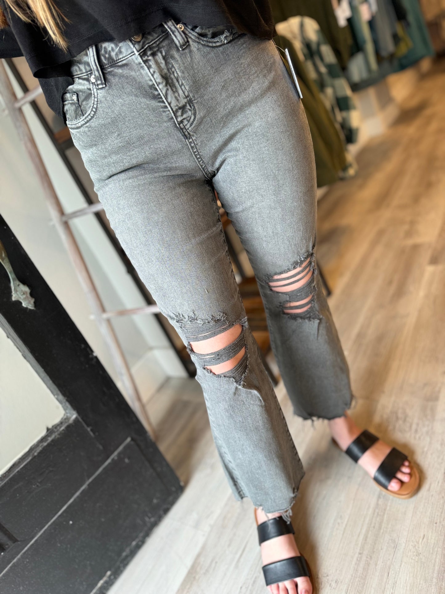 The Henny Kick Flare Jeans