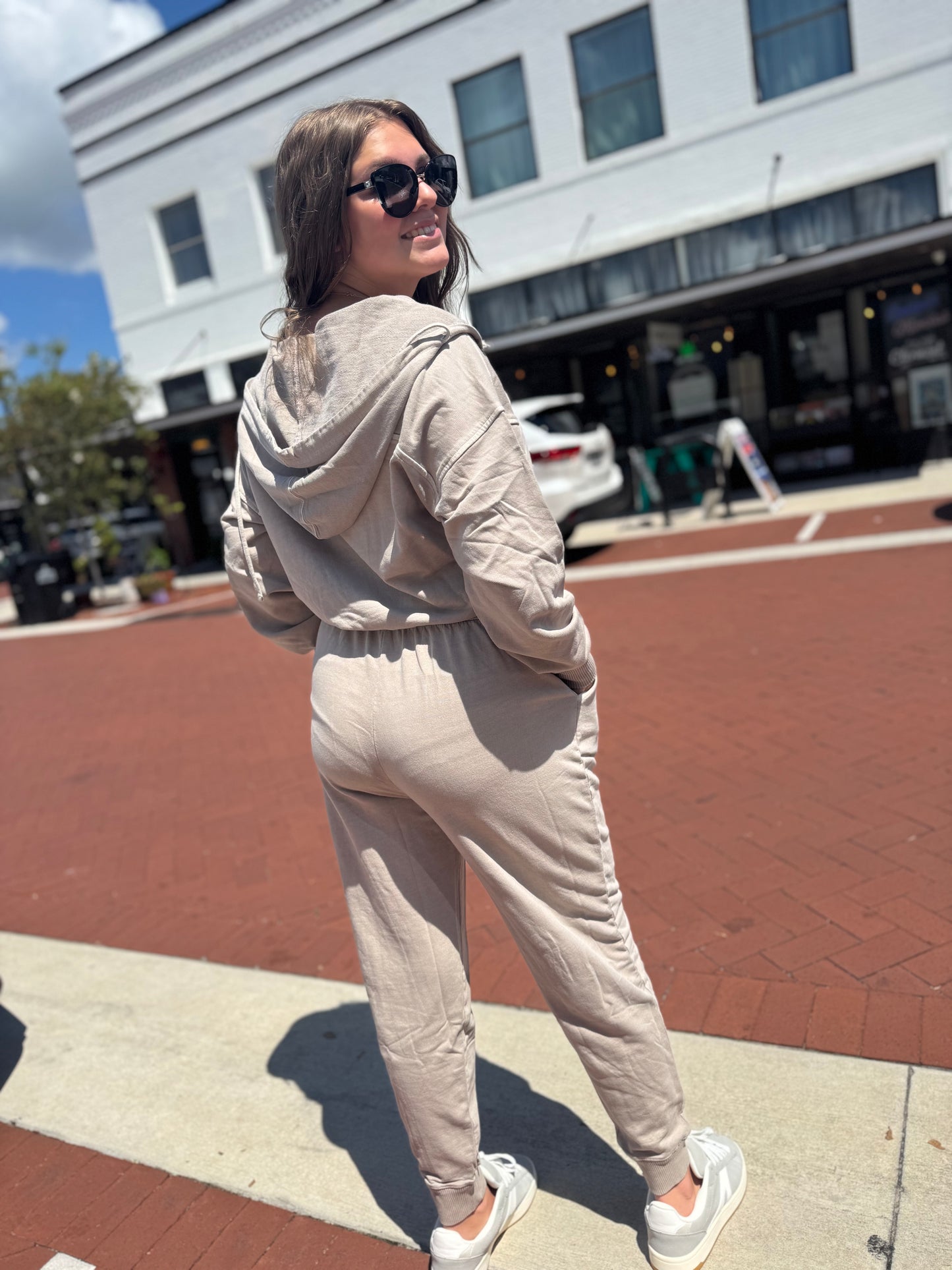 Zip & Zip French Terry Jumpsuit - 5 COLORS