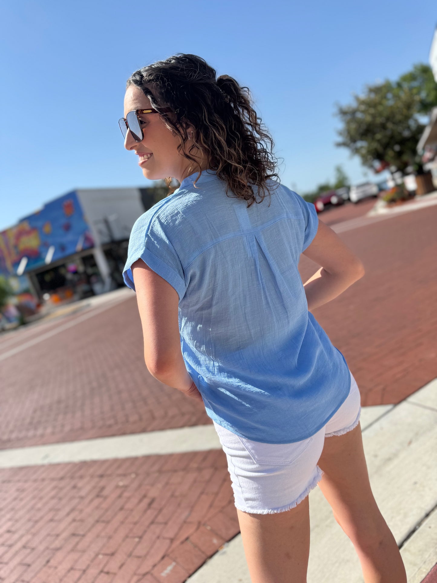 The Summer Starter Button-Up - Blue