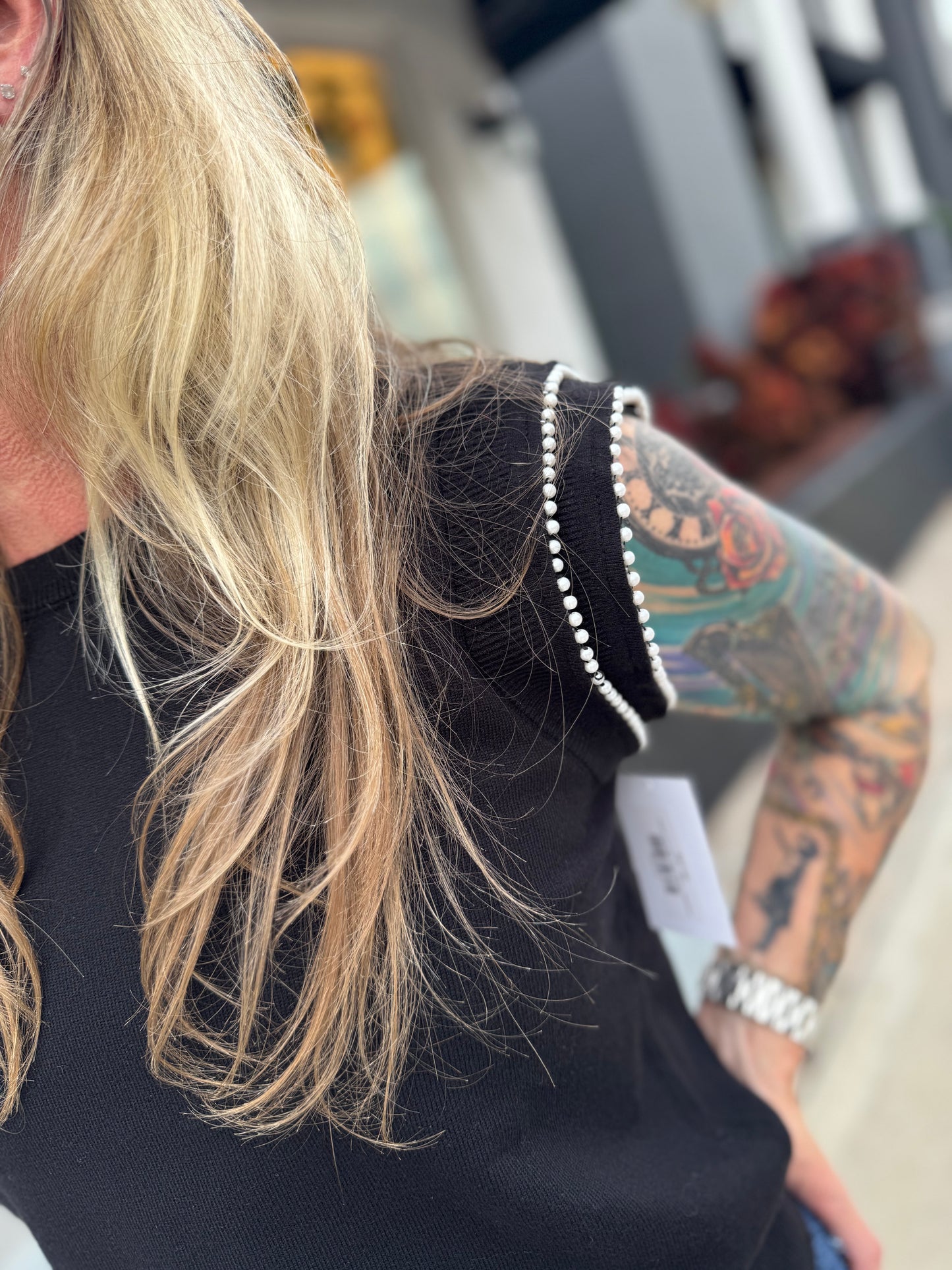 Pearly Girl Knit Top