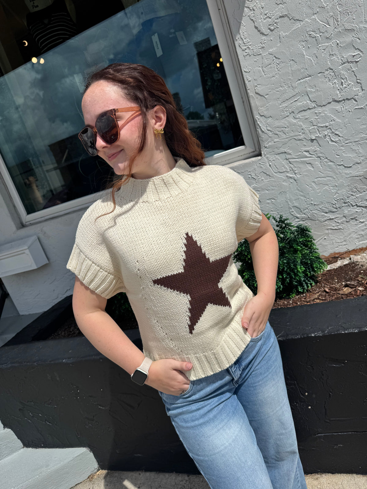 Main Character Star Sweater