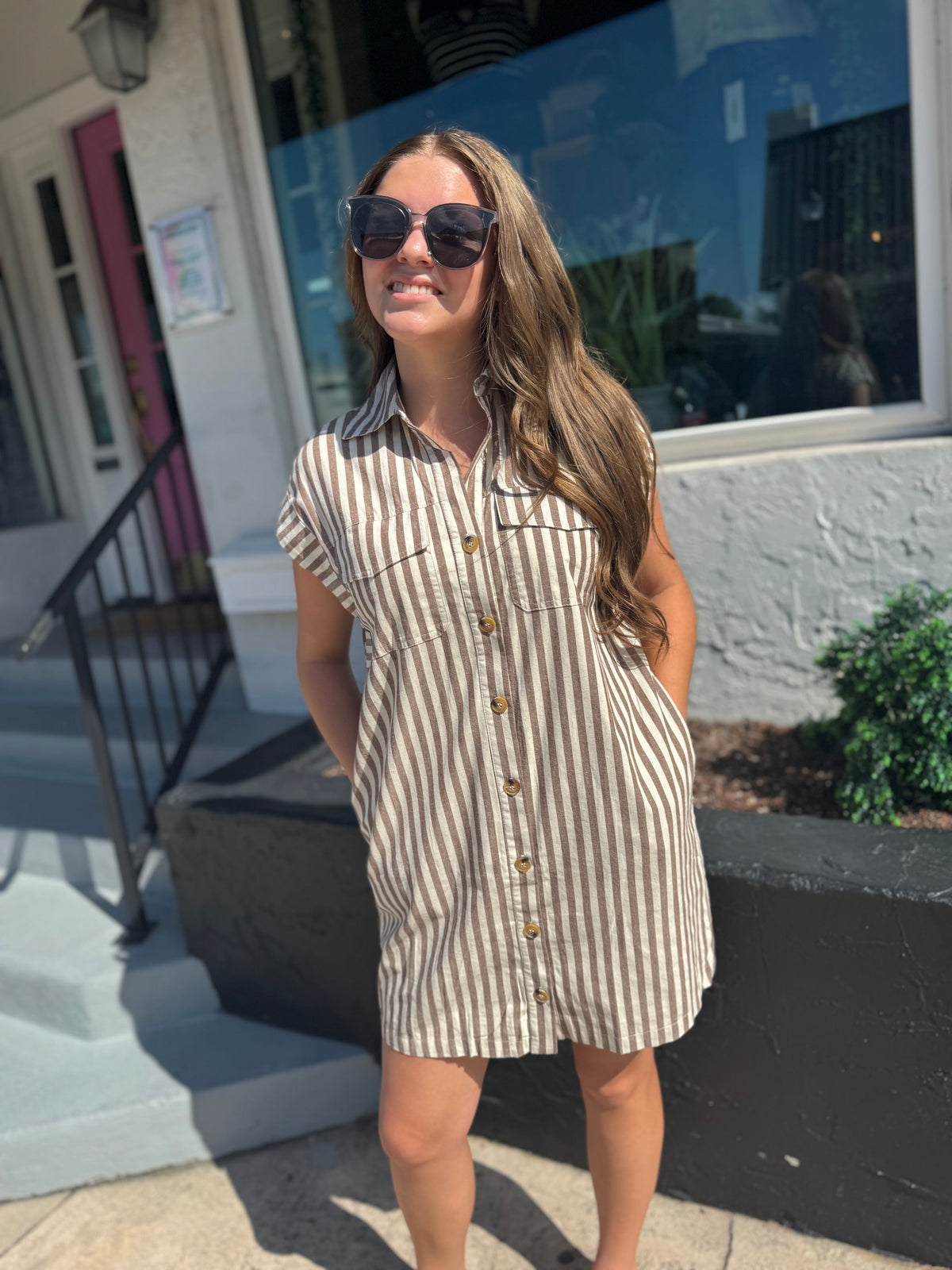 Sunday Stroll Stripe Dress