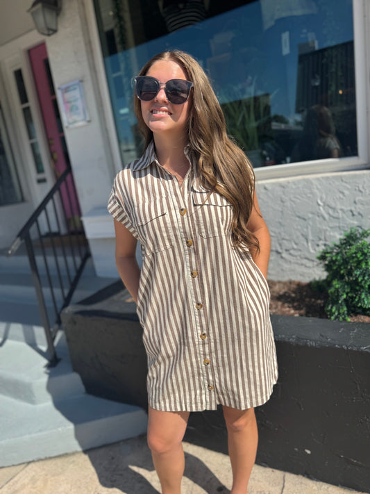 Sunday Stroll Stripe Dress