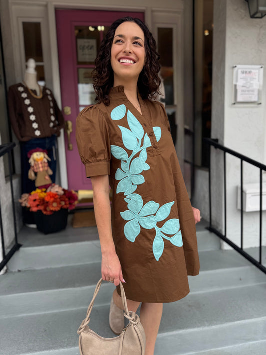 Leaf Me Looking Cute Mini Dress