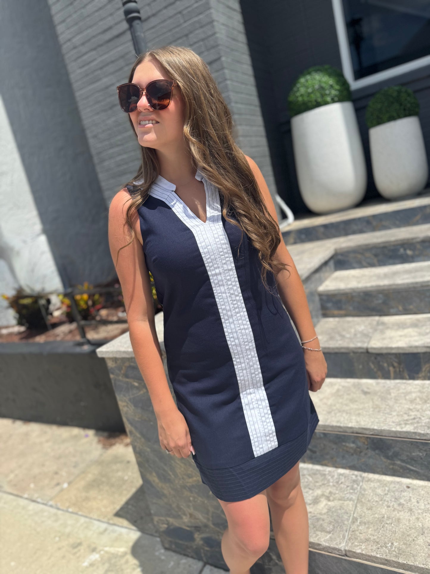 Linen Love V-Neck Dress