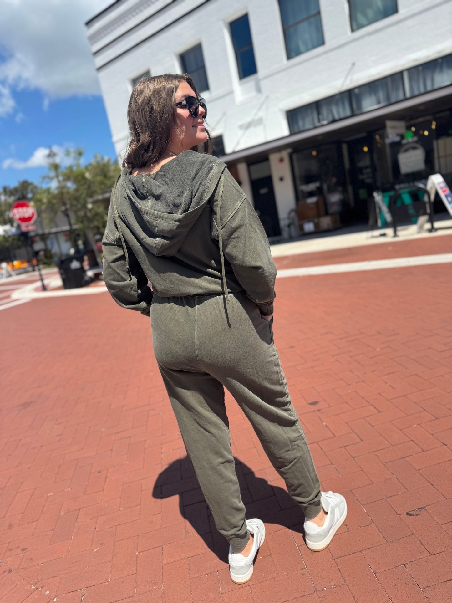 Zip & Zip French Terry Jumpsuit - 5 COLORS