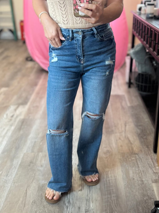 The Nora Wide Leg Jeans