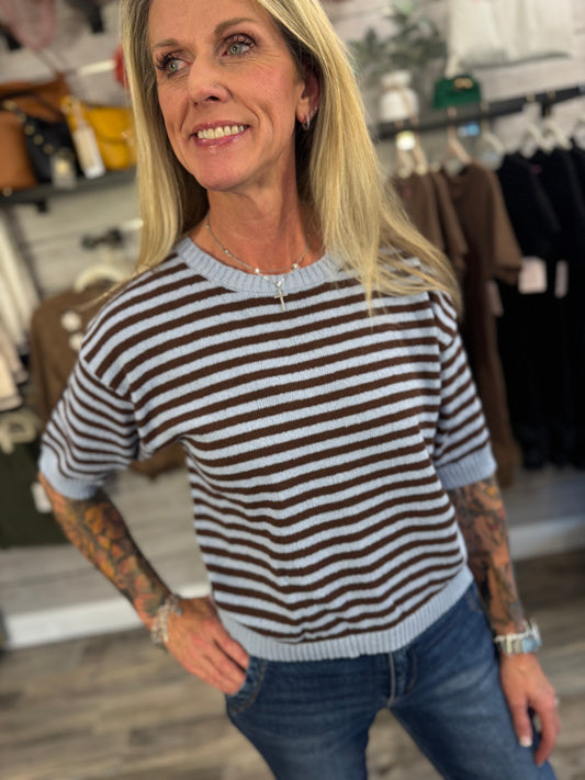 Espresso Line Short Sleeve Knit