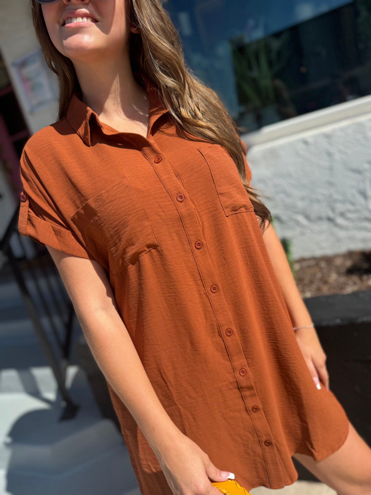 Easy Does It Shirt Dress