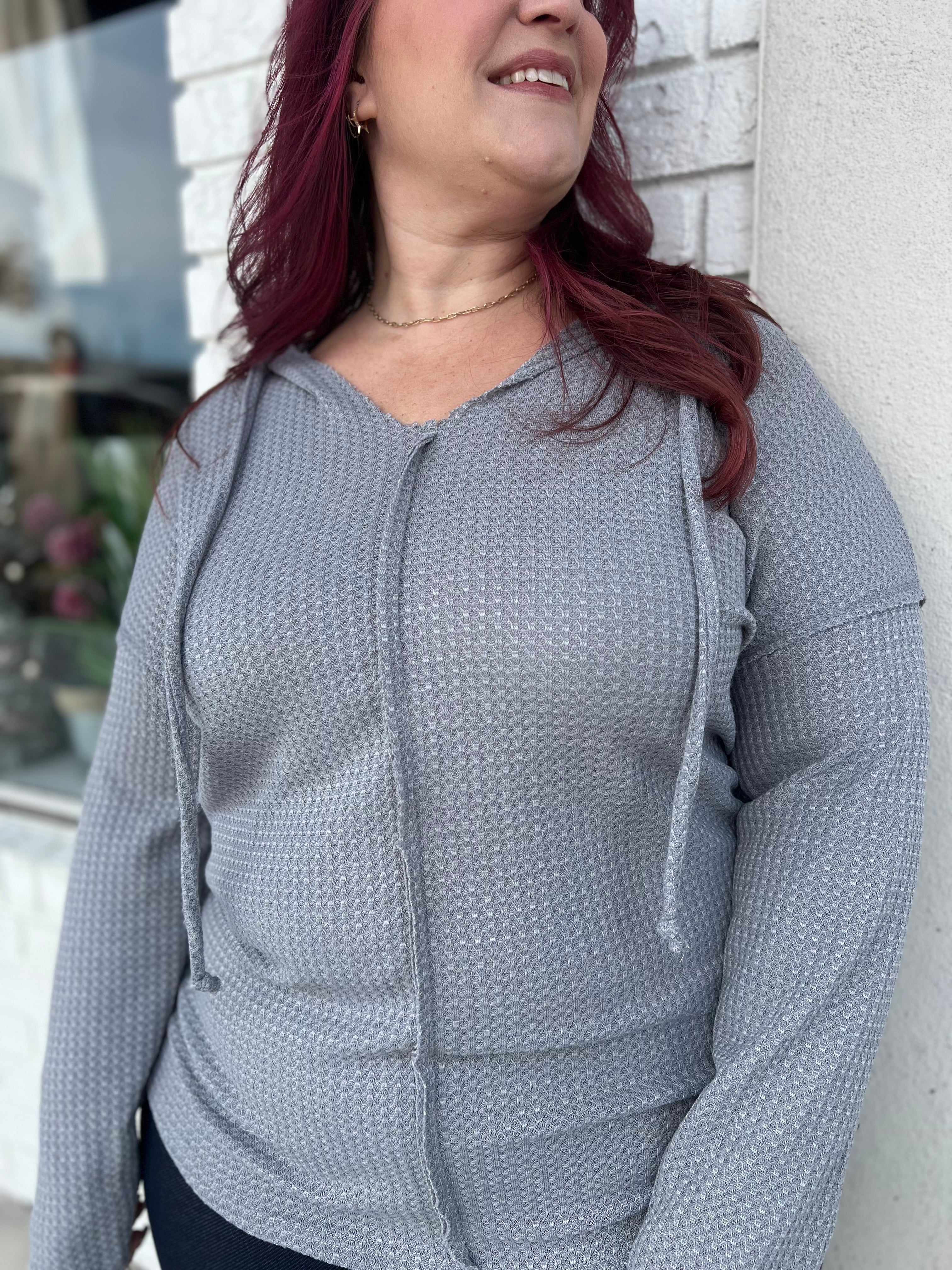 New Dawn Hoodie Knit Top (2 Colors)
