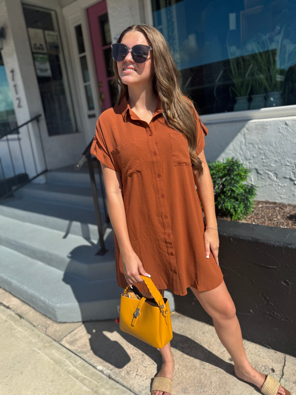 Easy Does It Shirt Dress
