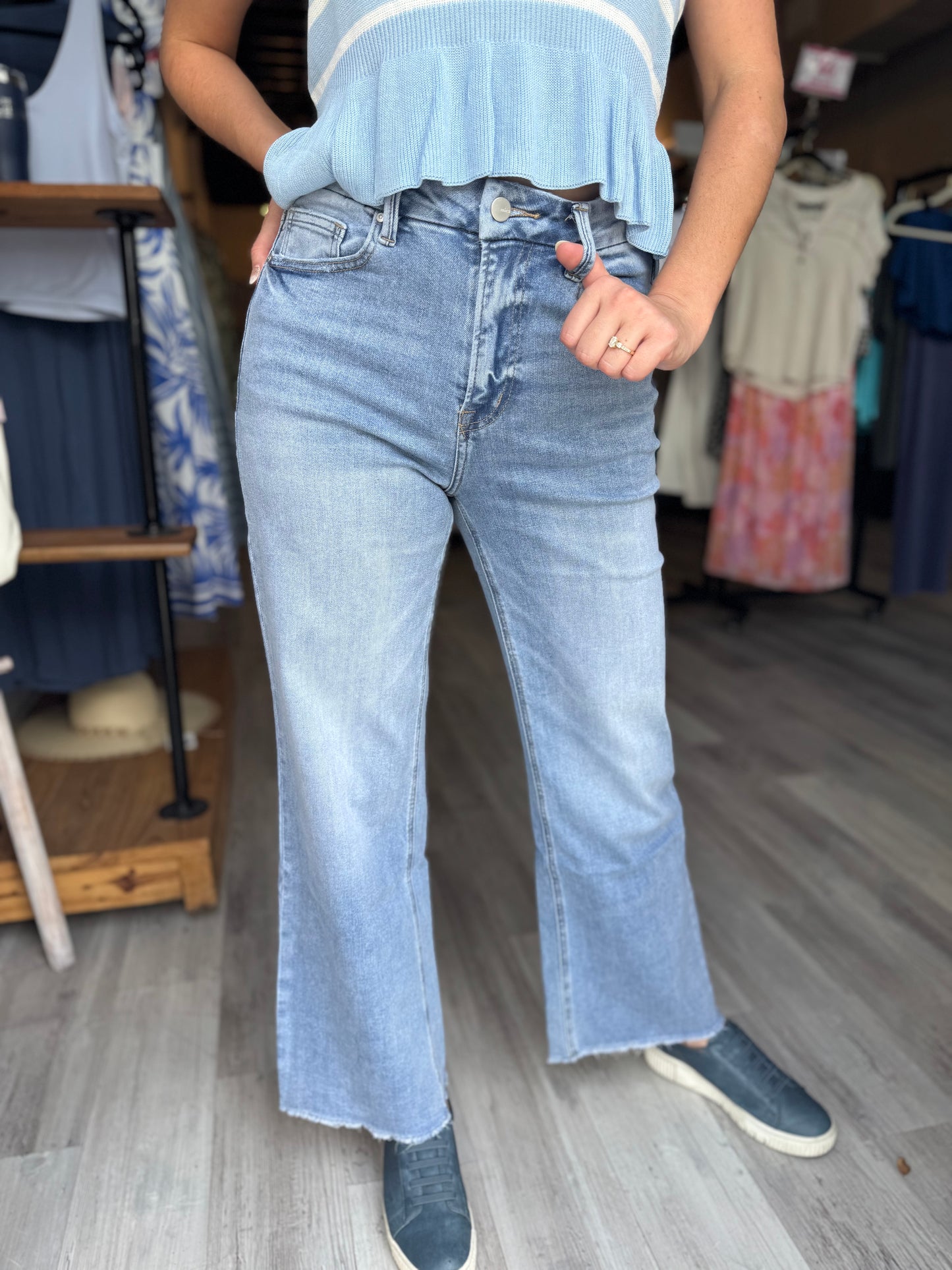 The Stassi Wide Leg Jeans