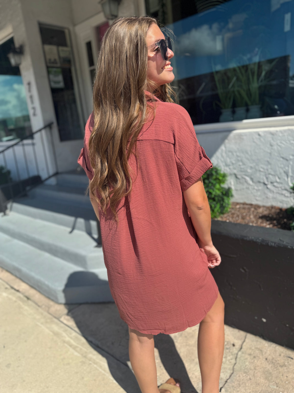 Easy Does It Shirt Dress