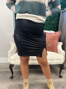 Oh So Good Leather Skirt
