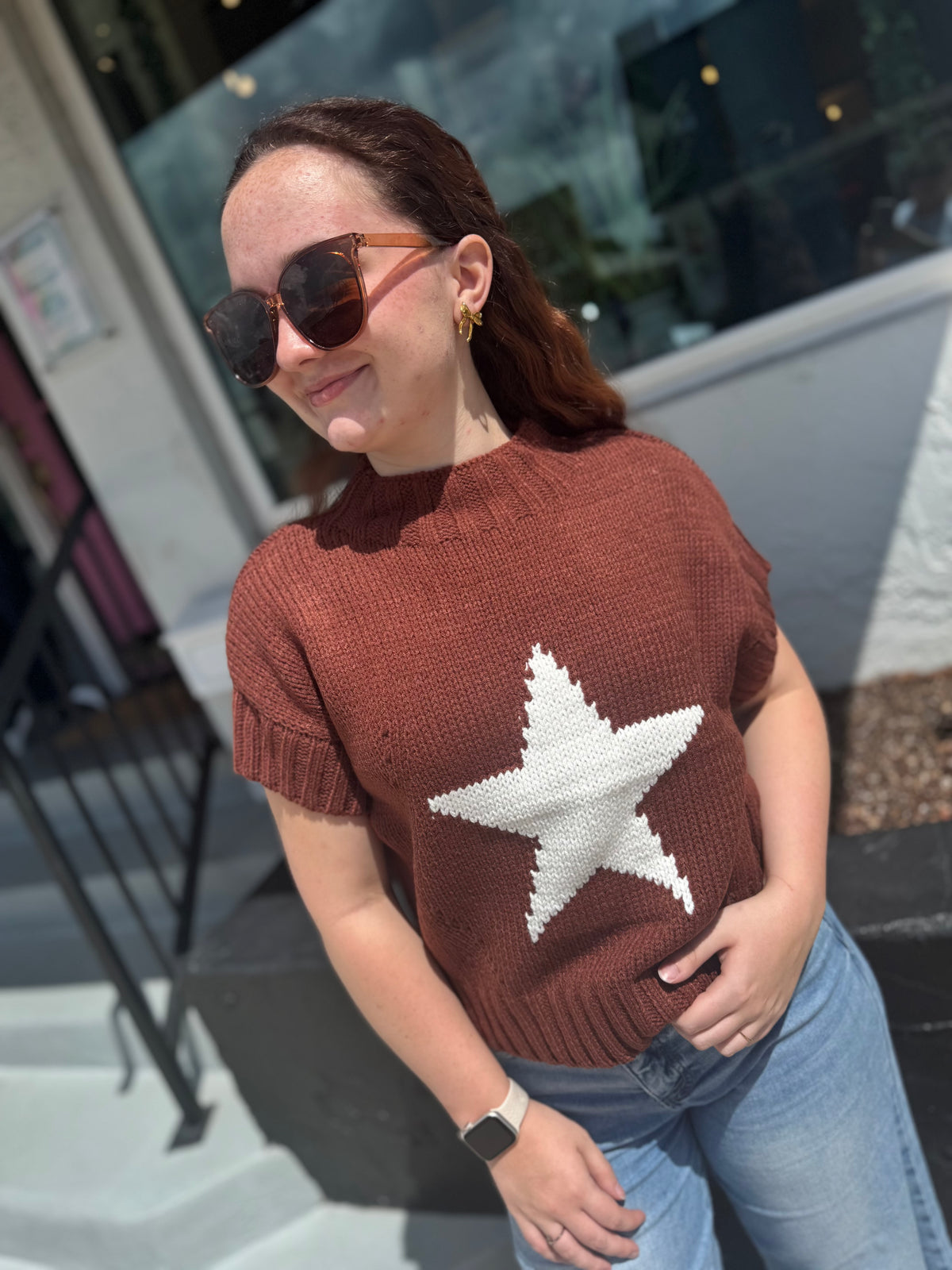 Main Character Star Sweater