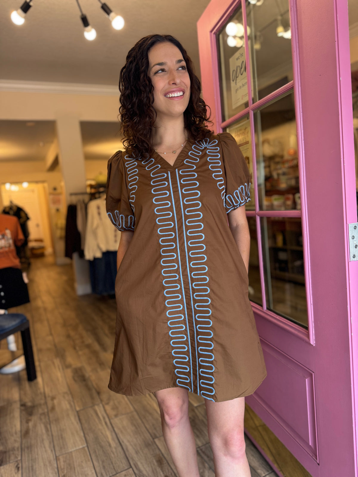 Cinnamon Social Mini Dress