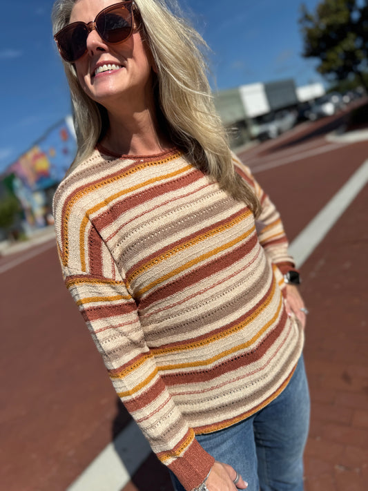 The Pumpkin Patch Stripe Top
