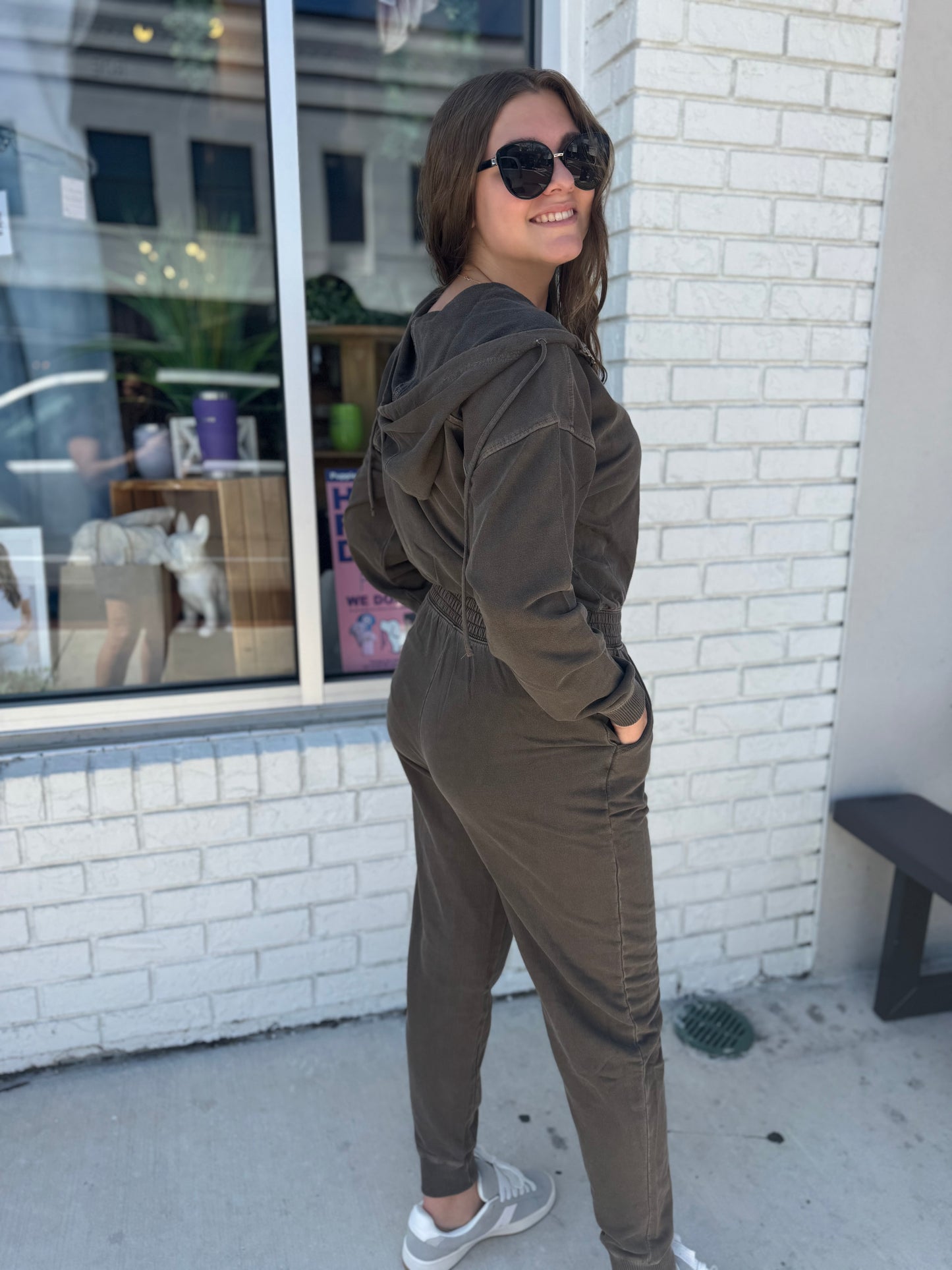 Zip & Zip French Terry Jumpsuit - 5 COLORS