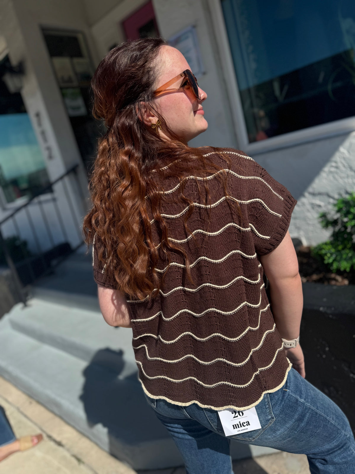 Stripe Right Knit Top
