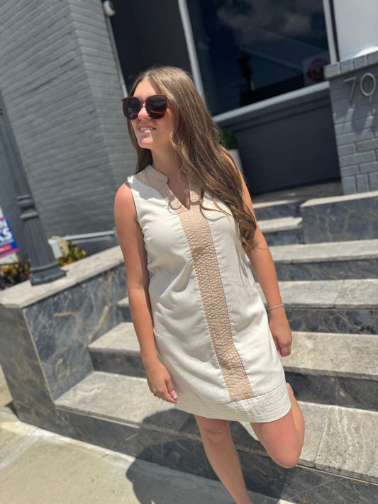 Linen Love V-Neck Dress