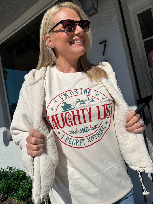 I’m On the Naughty List Tee (DB 2025)