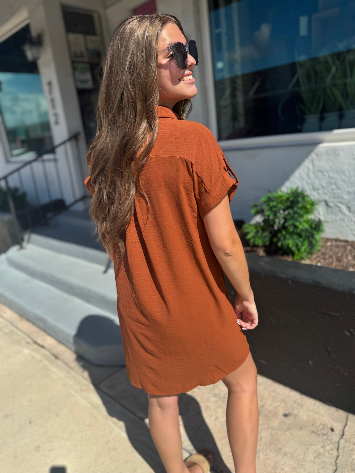 Easy Does It Shirt Dress