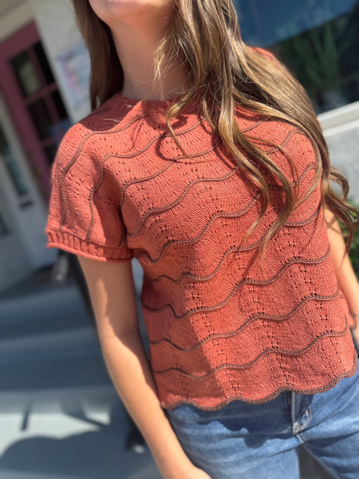 Stripe Right Knit Top